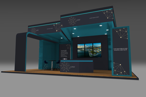 Exhibition Stand Masked Template Option 1mock Preview